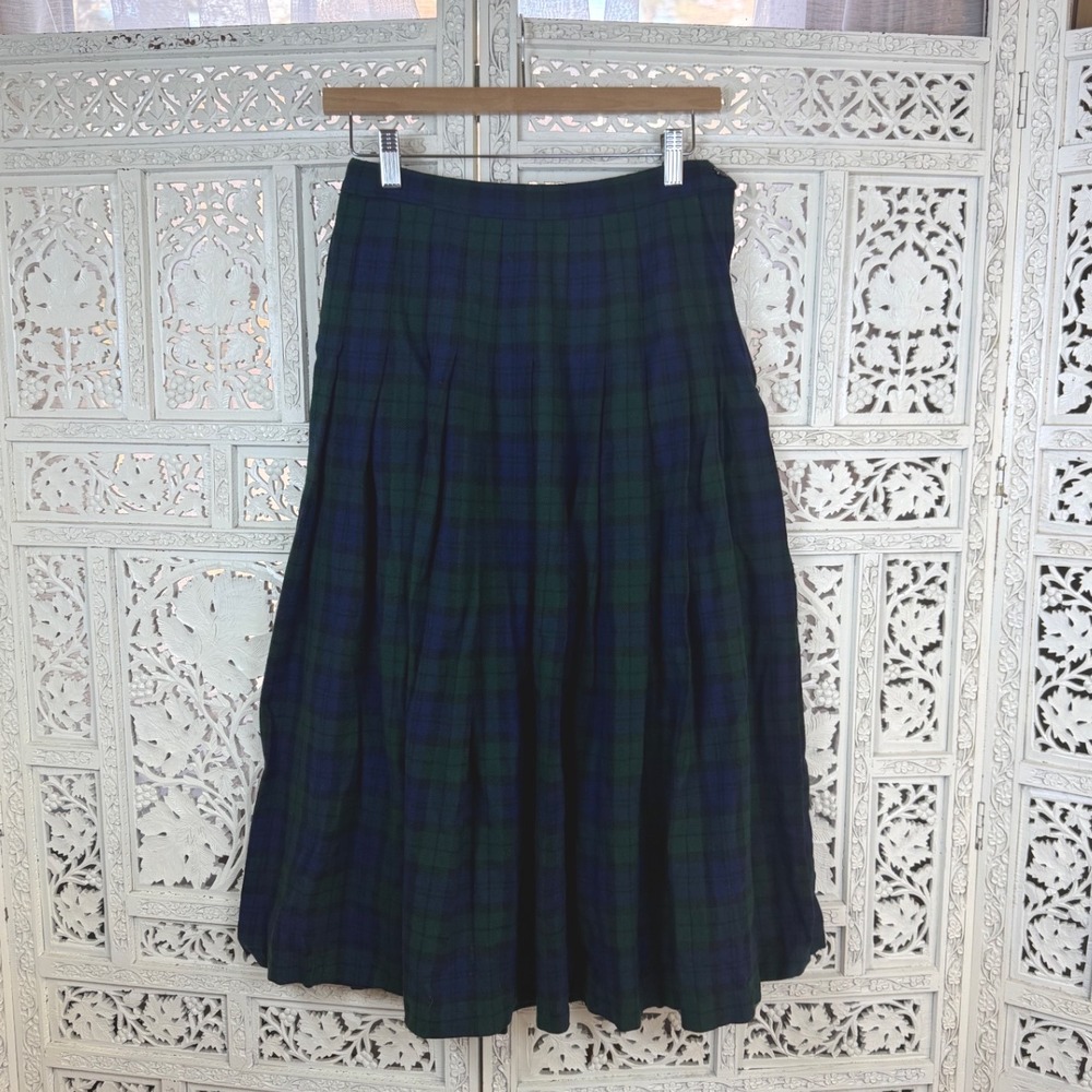 Vtg Pendleton Wool Midi Skirt Sz 8 Fits Smaller Pleated School Girl‎ Academia